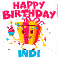 Funny Happy Birthday Indi GIF