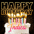 Indica - Animated Happy Birthday Cake GIF Image for WhatsApp