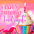 Happy Birthday Indrajit - Lovely Animated GIF