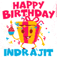 Funny Happy Birthday Indrajit GIF