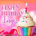 Happy Birthday Inge - Lovely Animated GIF