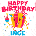 Funny Happy Birthday Inge GIF