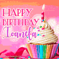 Happy Birthday Ioanela - Lovely Animated GIF