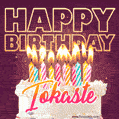 Iokaste - Animated Happy Birthday Cake GIF Image for WhatsApp