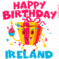 Funny Happy Birthday Ireland GIF