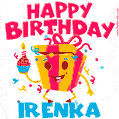 Funny Happy Birthday Irenka GIF