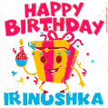Funny Happy Birthday Irinushka GIF