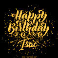 Happy Birthday Card for Isac - Download GIF and Send for Free