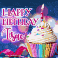 Happy Birthday Isac - Lovely Animated GIF