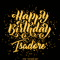 Happy Birthday Card for Isadore - Download GIF and Send for Free