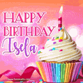 Happy Birthday Isela - Lovely Animated GIF