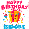 Funny Happy Birthday Isidore GIF