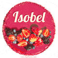 Happy Birthday Cake with Name Isobel - Free Download