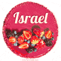 Happy Birthday Cake with Name Israel - Free Download