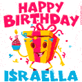 Funny Happy Birthday Israella GIF