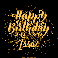 Happy Birthday Card for Issac - Download GIF and Send for Free