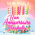 Joyeux anniversaire, Itzabella! - GIF Animé