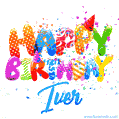 Happy Birthday Iver - Creative Personalized GIF With Name