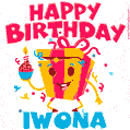 Funny Happy Birthday Iwona GIF