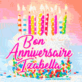 Joyeux anniversaire, Izabella! - GIF Animé