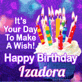 It's Your Day To Make A Wish! Happy Birthday Izadora!