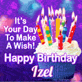 It's Your Day To Make A Wish! Happy Birthday Izel!