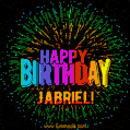 New Bursting with Colors Happy Birthday Jabriel GIF and Video with Music