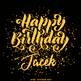 Happy Birthday Card for Jacek - Download GIF and Send for Free