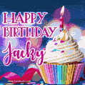 Happy Birthday Jacky - Lovely Animated GIF