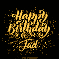 Happy Birthday Card for Jad - Download GIF and Send for Free