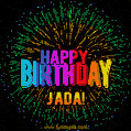 New Bursting with Colors Happy Birthday Jada GIF and Video with Music
