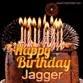 Chocolate Happy Birthday Cake for Jagger (GIF)