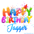 Happy Birthday Jagger - Creative Personalized GIF With Name