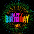 New Bursting with Colors Happy Birthday Jai GIF and Video with Music
