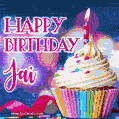 Happy Birthday Jai - Lovely Animated GIF