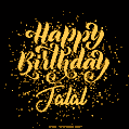 Happy Birthday Card for Jalal - Download GIF and Send for Free