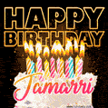 Jamarri - Animated Happy Birthday Cake GIF for WhatsApp