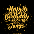 Happy Birthday Card for James - Download GIF and Send for Free