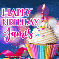 Happy Birthday James - Lovely Animated GIF