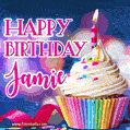 Happy Birthday Jamie - Lovely Animated GIF