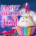 Happy Birthday Jamil - Lovely Animated GIF