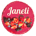 Happy Birthday Cake with Name Janeli - Free Download