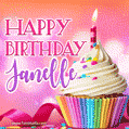 Happy Birthday Janelle - Lovely Animated GIF
