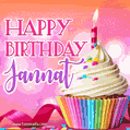 Happy Birthday Jannat - Lovely Animated GIF