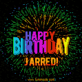 New Bursting with Colors Happy Birthday Jarred GIF and Video with Music