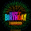 New Bursting with Colors Happy Birthday Jarrod GIF and Video with Music