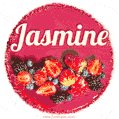 Happy Birthday Cake with Name Jasmine - Free Download
