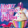 Happy Birthday Jathan - Lovely Animated GIF