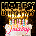 Jatziry - Animated Happy Birthday Cake GIF Image for WhatsApp