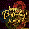 Happy Birthday, Javion! Celebrate with joy, colorful fireworks, and unforgettable moments.